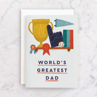 Greatest Dad, Consecutive Winner Individual Father's Day Greeting Cards
