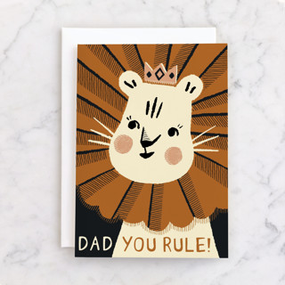 The King Individual Father's Day Greeting Cards