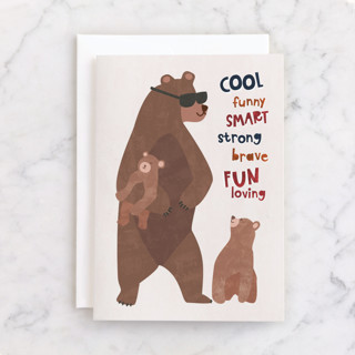 Beary Best Dad Individual Father's Day Greeting Cards