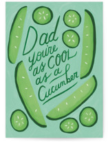 Cucumber Individual Father's Day Greeting Cards