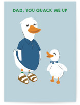 Lucky duck Individual Father's Day Greeting Cards