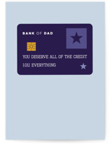All the Credit Individual Father's Day Greeting Cards