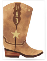 Boots Individual Father's Day Greeting Cards