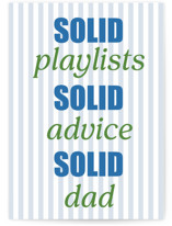 Solid Dad Individual Father's Day Greeting Cards