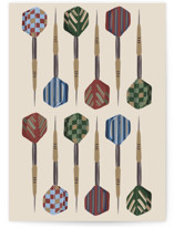 darts Individual Father's Day Greeting Cards