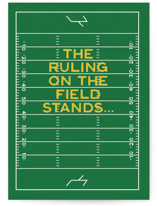 On the Field Individual Father's Day Greeting Cards