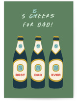 3 beers Individual Father's Day Greeting Cards