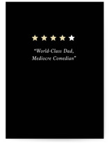 Four Stars Individual Father's Day Greeting Cards