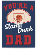 Slam Dunk Dad Individual Father's Day Greeting Cards