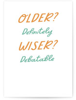 Overrated Individual Masculine Birthday Greeting Cards