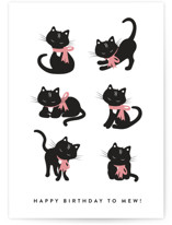 Purrfect Individual Feminine Birthday Greeting Cards