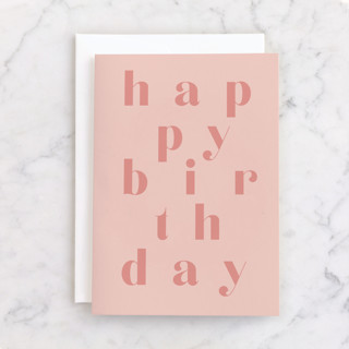 chic birthday Individual Feminine Birthday Greeting Cards