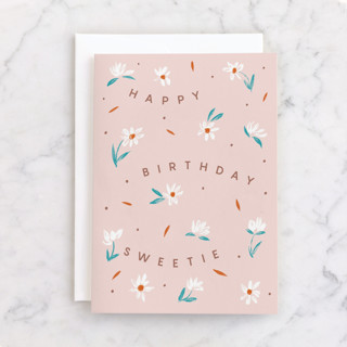 Sweetie Individual Feminine Birthday Greeting Cards