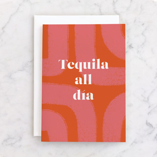 Tequila all día Individual Feminine Birthday Greeting Cards