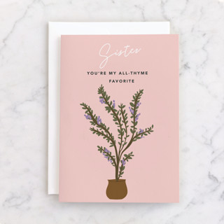 Plant puns Individual Feminine Birthday Greeting Cards