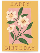 Sunshine Bloom Individual Feminine Birthday Greeting Cards