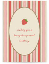 Berry Sweet Individual Feminine Birthday Greeting Cards