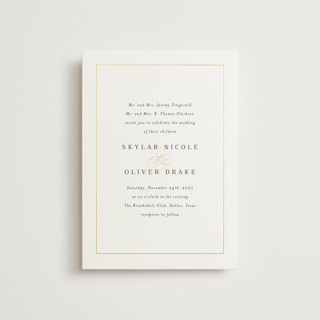Bianca Foil-Pressed Petite Wedding Invitations