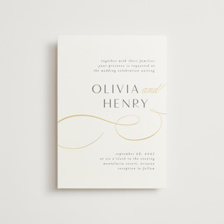 Forever And Foil-Pressed Petite Wedding Invitations