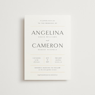 sophisticate Foil-Pressed Petite Wedding Invitations