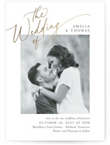 Foil-Pressed Wedding Invitations
