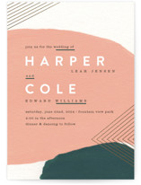 Artful Oneness Foil-Pressed Wedding Invitations