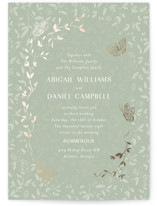 Southern Romance Foil-Pressed Wedding Invitations