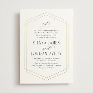 Formally Foil-Pressed Wedding Invitations