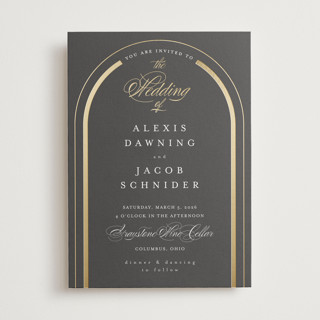 dawning Foil-Pressed Wedding Invitations