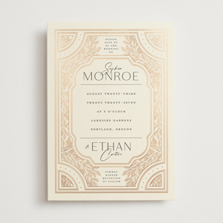 Heirloom Branches Foil-Pressed Wedding Invitations