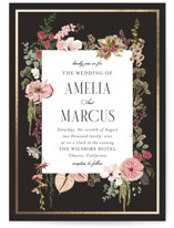 Flouriishing Foil-Pressed Wedding Invitations