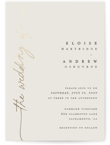 Foil-Pressed Wedding Invitations