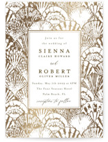 By the Seashore Foil-Pressed Wedding Invitations