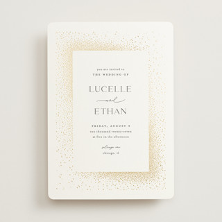 Flicker Foil-Pressed Wedding Invitations