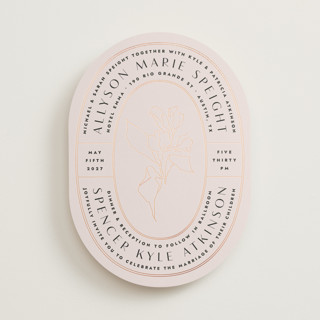 Deco Band Foil-Pressed Wedding Invitations