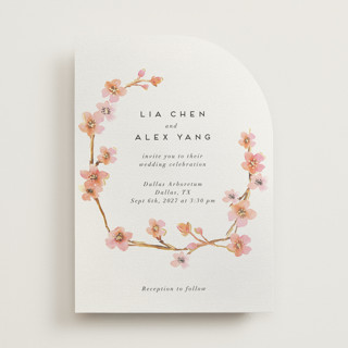 Love Blossom Foil-Pressed Wedding Invitations