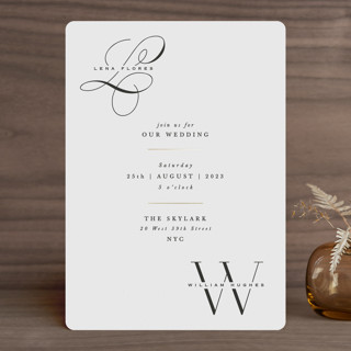 Initially Yours Foil-Pressed Wedding Invitations