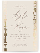 Foil-Pressed Wedding Invitations