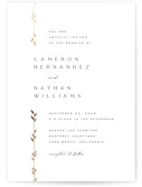 Courtyard Foil-Pressed Wedding Invitations
