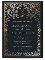 Regency Grace Foil-Pressed Wedding Invitations