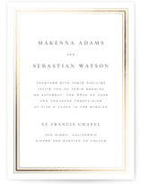 Hampton Foil-Pressed Wedding Invitations