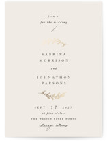 Foil-Pressed Wedding Invitations