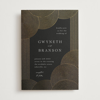 ionic Foil-Pressed Wedding Invitations