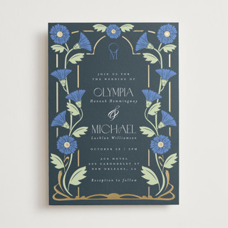 Nouveau Foil-Pressed Wedding Invitations