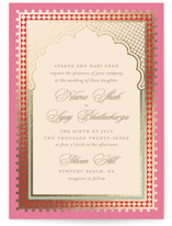 Mandapam Foil-Pressed Wedding Invitations