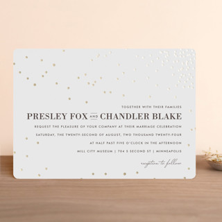 Thrilling Foil-Pressed Wedding Invitations