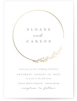 Branched Foil-Pressed Wedding Invitations