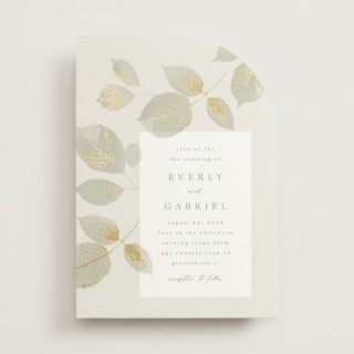Sonnet Foil-Pressed Wedding Invitations