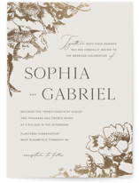 mon amour Foil-Pressed Wedding Invitations