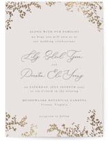 forever and a day Foil-Pressed Wedding Invitations